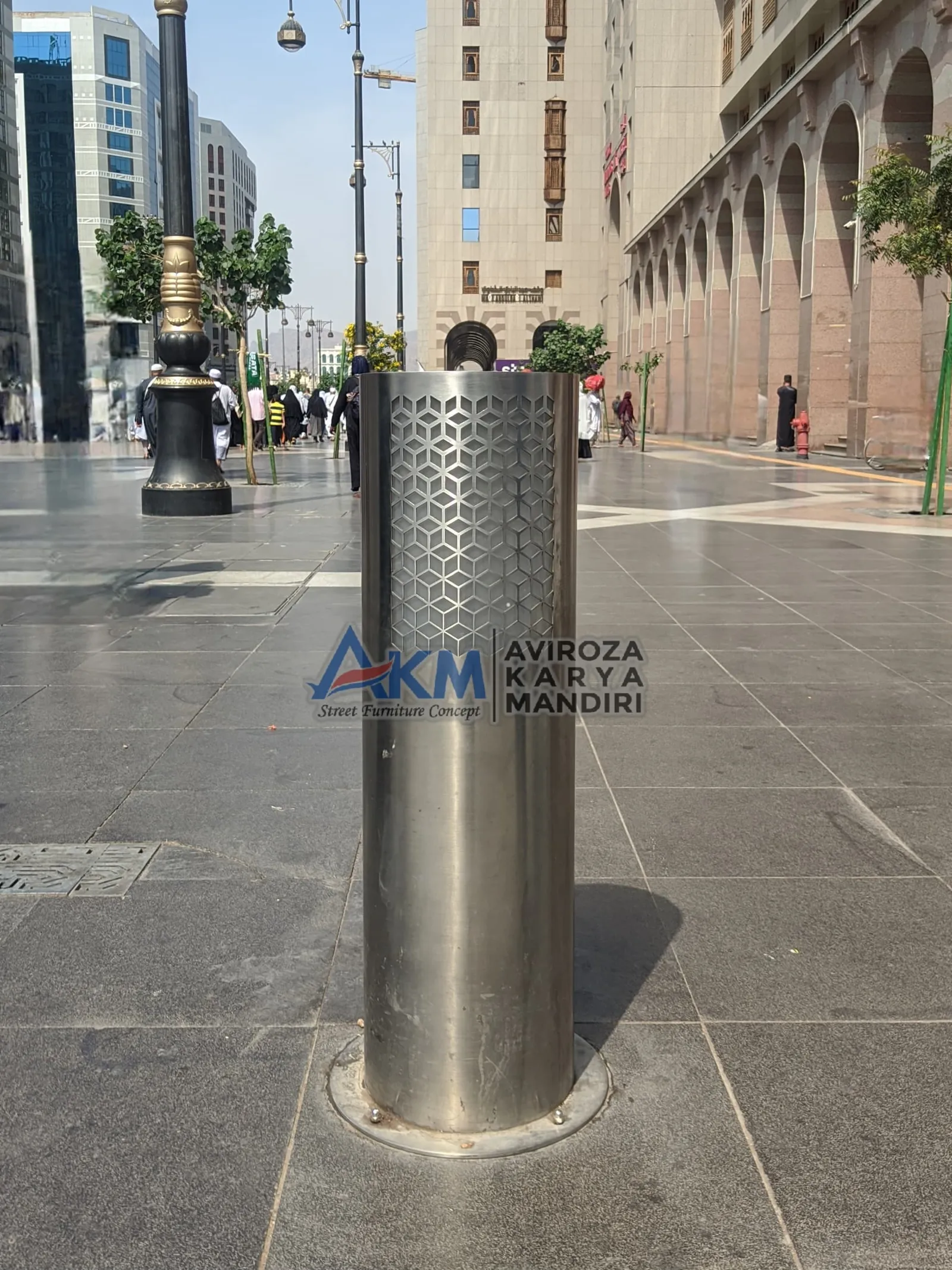 galeri Bollard Pedestrian atau Bollard Trotoar